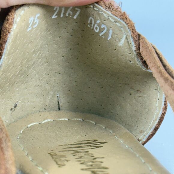 Macarena Collection Huarache Women's 25- 8 US Genuine Leather Tan Slip On Sandal - Picture 11 of 11